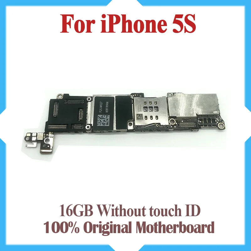 

unlocked motherboard without Touch ID for iphone 5S IOS system logic board 16GB original mainboard 100% Tested goods working