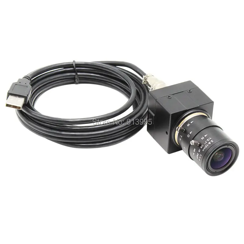 Промышленные HD 1280x720 P CMOS OV9712 CCTV варифокальным коробка Камера Малый с 2.8-12 мм Ручная фокусировка объектив