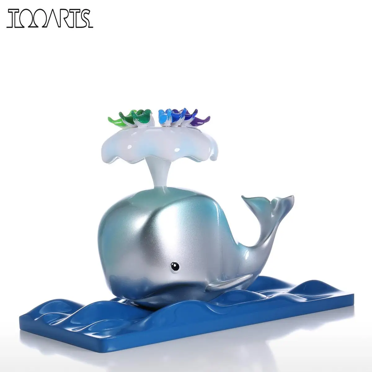 

Tooarts Tomfeel Animal Figurines Whale & Bird Resin Crafts Sculpture Home Decor Modern Art Gift Statue for Home Office