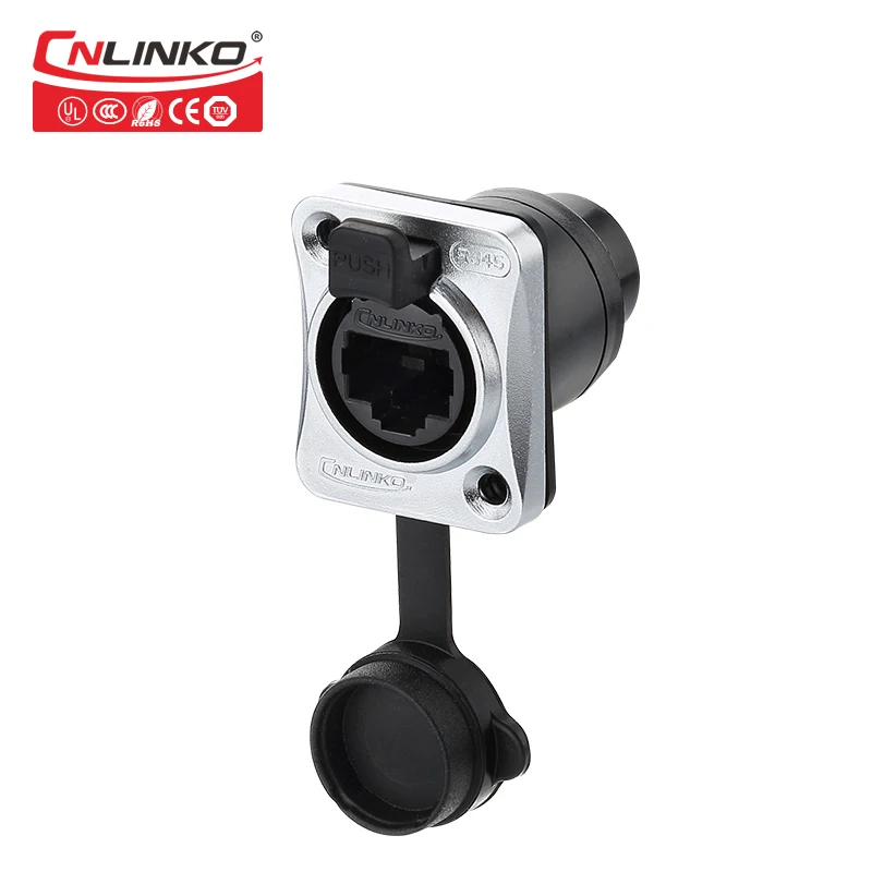

8Pin Metal RJ45 Panel Mount Socket from China Connector Manufacture