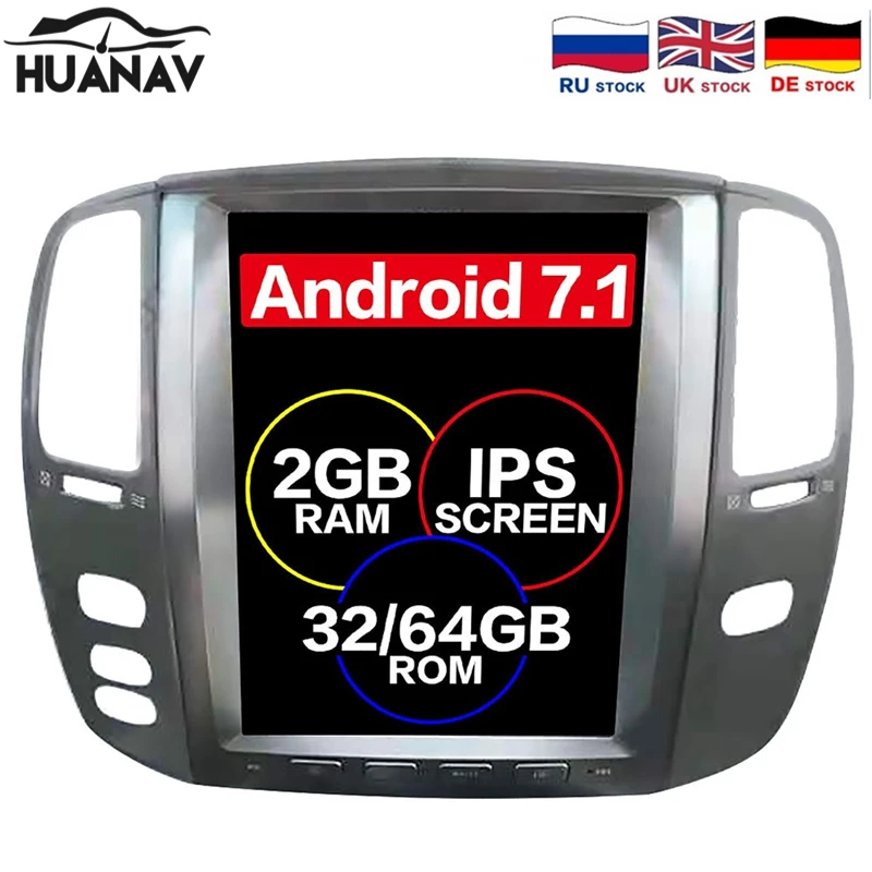 Tesla Android 7 1 без автомобильного DVD плеера GPS навигация для Lexus LX470 2002-2007 Мультимедиа