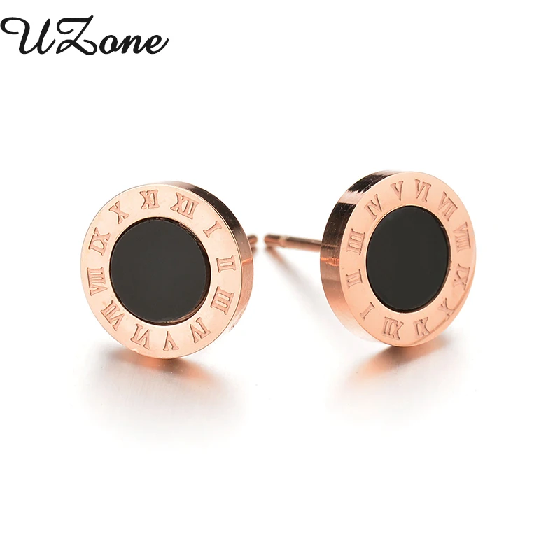 

UZone Charms White & Black Shell Earrings Famous Brand Jewelry Wedding Earrings Luxury Bijoux