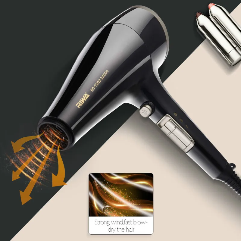 

2200W Original Fast Blow Dry Hair Dryer Professional Salon Styling Tool Hot/cold air Hairdryer lock Moisture Protect Hair S50
