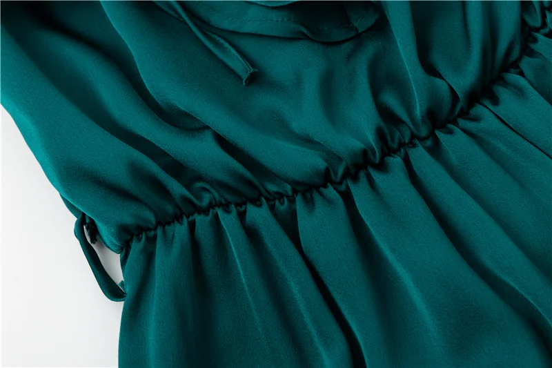 BONGOR LUSS Sexy Ruffles Lace Up Off Shoulder Women Dress Bow Long Sleeves Elegant Vintage Dress Short Party Dress With Sashes  (25)