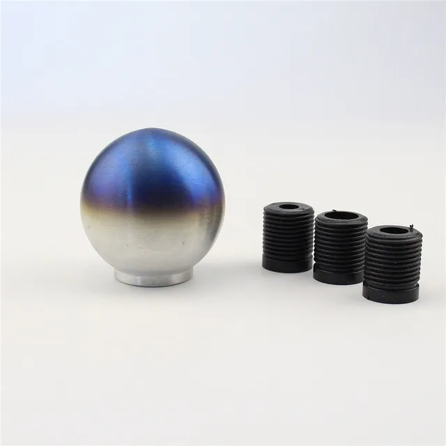 Universal Titanium Ti Burnt Blue Car Shift knob shifter Lever shift