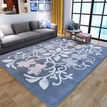 Простые современные Спальня Ковры Гостиная диван Чай Ковры коралловые бархат Коврики