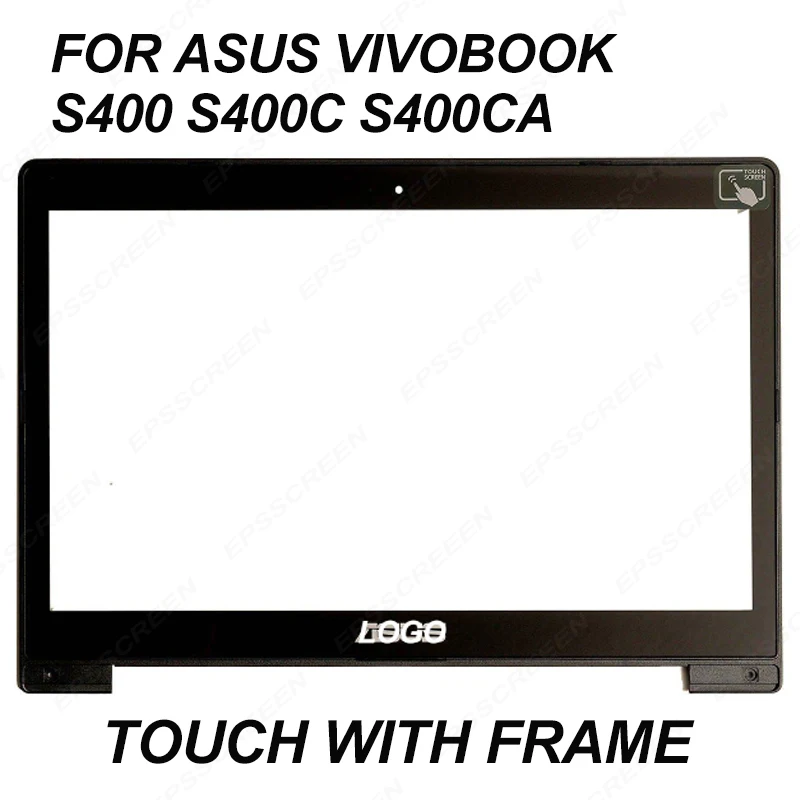 Для Asus Vivobook S400 S400C S400CA 1" сенсорный ЖК-экран стекло JA-DA5343RA дигитайзер Панель переднее стекло с рамкой