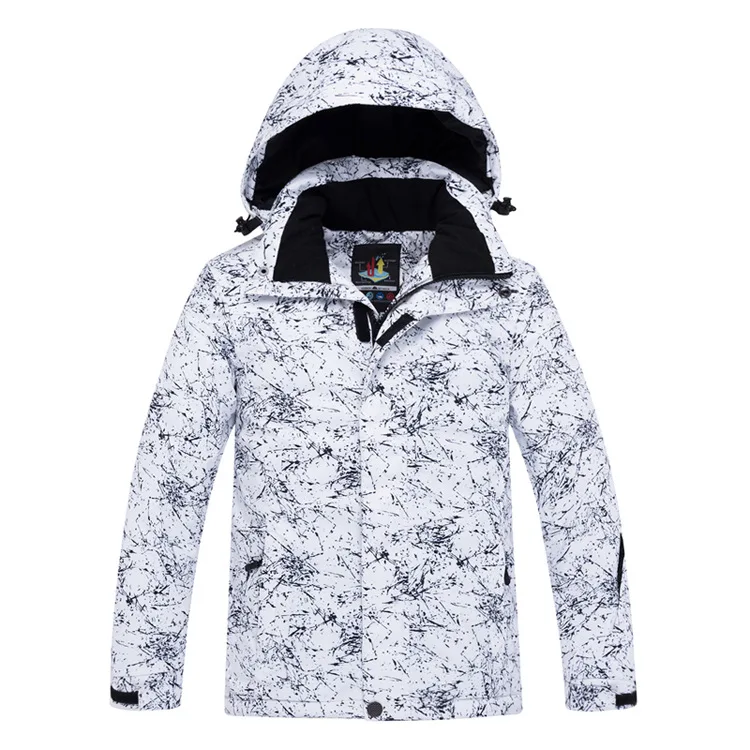 Детская качественная водонепроницаемая куртка с капюшоном, пальто, парки, штаны, зимняя одежда для девочек и мальчиков 6-8 лет, лыжный комплект для сноуборда - Цвет: as photo