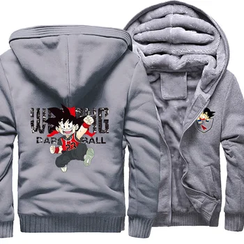

Anime Fashion Hoodies Streetwear Hot Sale Men Thicked Hoodie Dragon Ball Jacket Coat Casual Thick Sweatshirt Winter Warm Tops