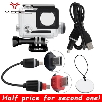

For Gopro Hero 4/3+/3 Action Camera Accessories Charging Waterproof Case Frame Underwater Charger shell Housing Box
