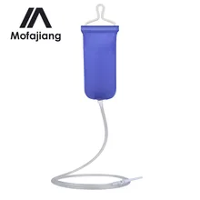 1.6L 2L Enema Bag Kit Silicone Rubber Anal Cleaner Shower Vaginal Cleaning Milk Organic Coffee Enema Douche Irrigator Foldable