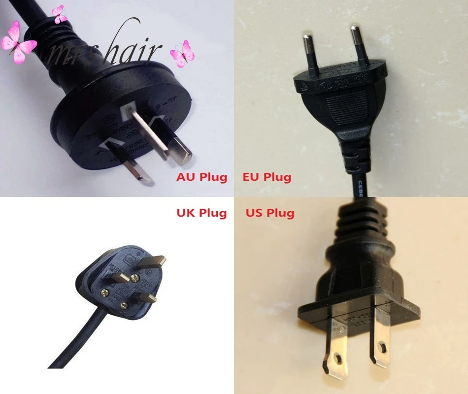 Hairdressing Styler Equipment/L-611 black Fusion Loof Nail Flat Hair Extension Iron Connector Control temperature Prefessional