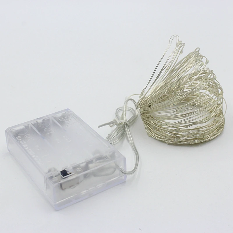 Гирлянда на батарейках 20/100 светодиодов 2/10 м 9 цветов|led fairy string lights|fairy lightsstring lights |