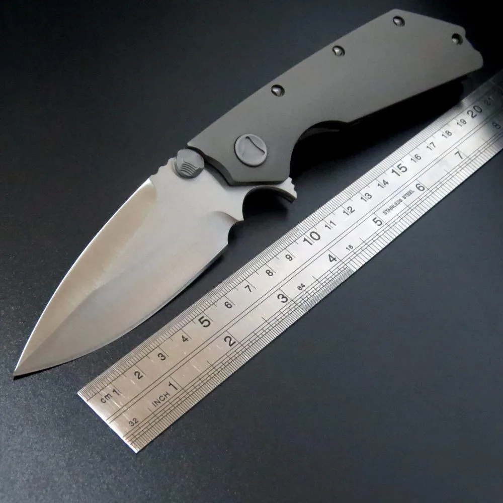 Горячая SW карманный нож D2 стальной подшипник складной нож TC4 ручка из титанового сплава тактический нож для кемпинга EDC инструмент