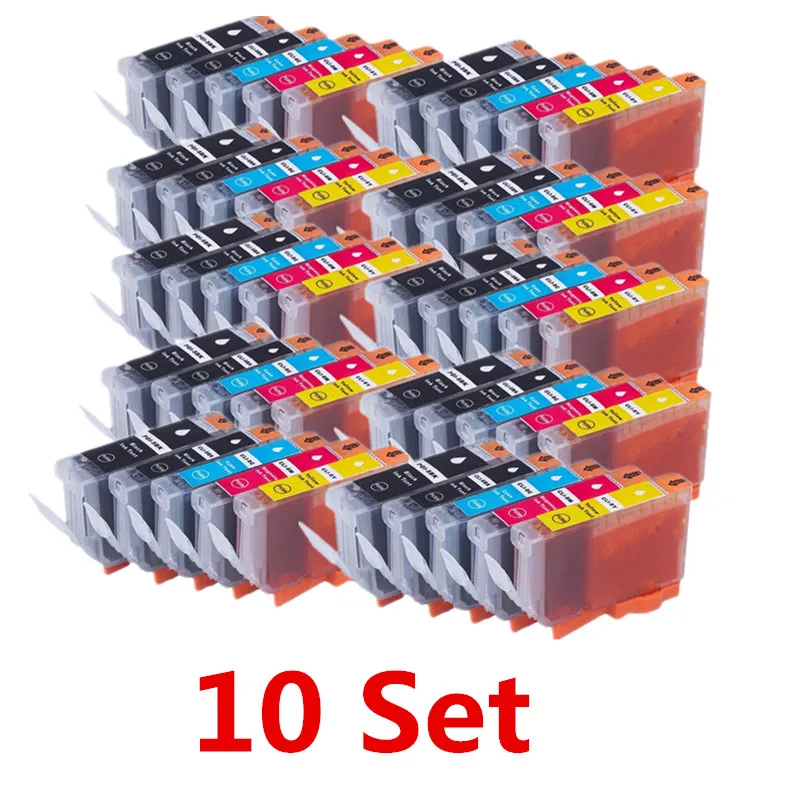 Замена CLI-8 PGI-5 PGI-5BK PGI5BK PGI-5 PGI 5 5BK чернильные картриджи для Canon Pixma iP3300 iP4200 iP4300 iP4500 iP5200 принтер - Цвет: 10 Set