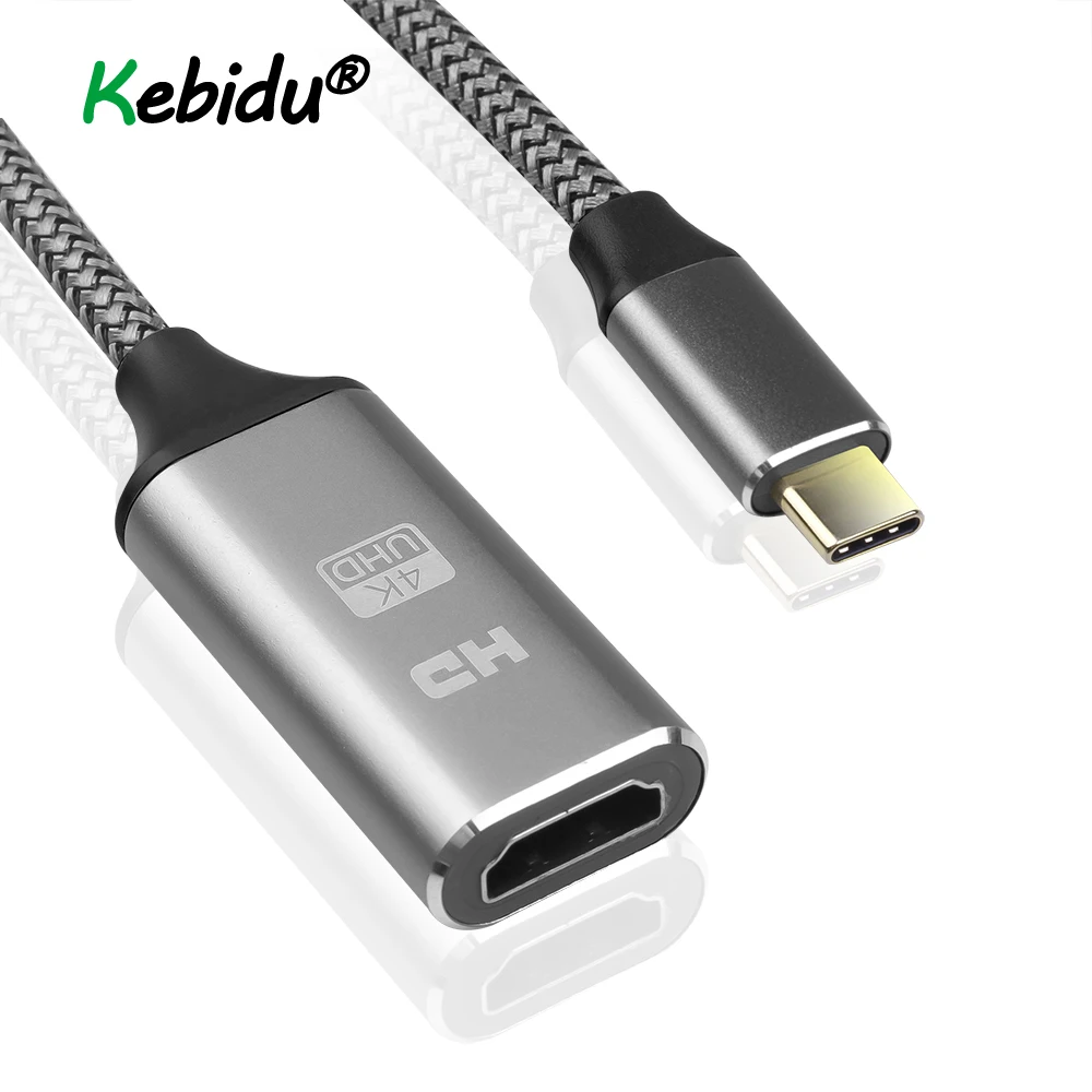 

USB Type C To HDMI Adapter 4K Cable Male To Female 60Hz HDMI USBC TypeC Converter For Samsung Galaxy S8 S9 Note 8 Macbook