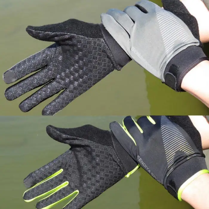 Новинка 1 пара велосипедные перчатки полный палец Сенсорный Экран мужские и женские перчатки «MTB» дышащие летние варежки C55K распродажа