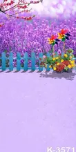 Beautiful Purple Flowers Photo 5*7ft Backgrounds For Photo Studio Children/Baby/Kids Outdoor Portrait Digital Backdrops Fundo