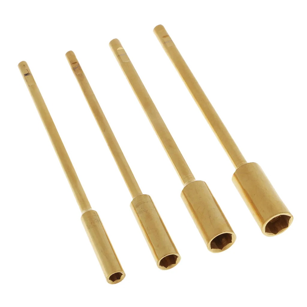 4Pcs Hex Socket Screw Driver Wrench Sleeve 4.0/5.5/7.0/8.0mm for RC Gold
