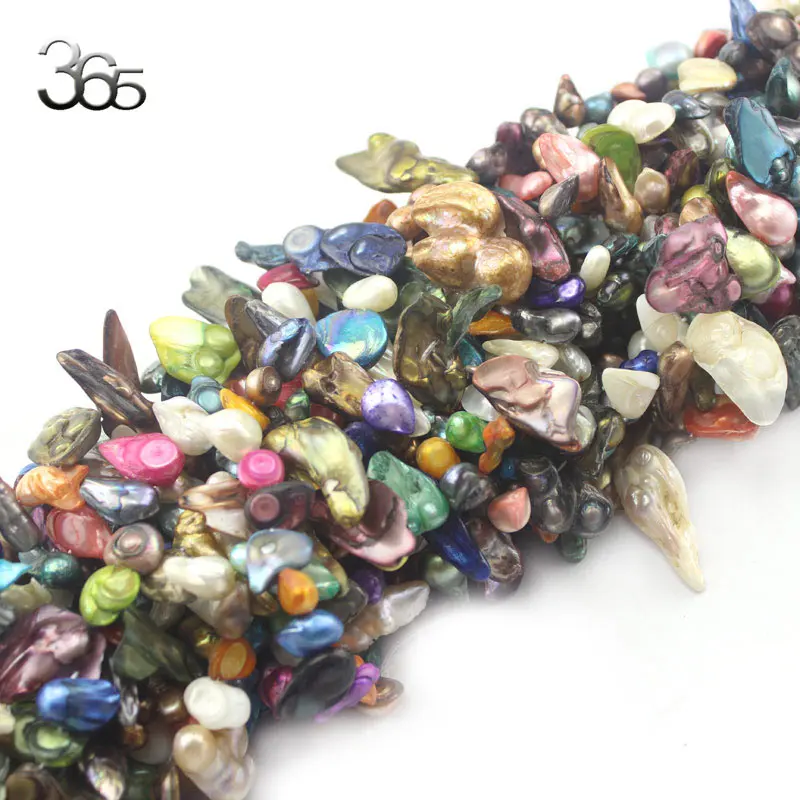

Free Shipping 8-16mm Wholesale Lot Mixed Colors Colorful Jewlery Making Mixed Freeform Teeth Pearl Beads Loose Beads Strand 15"
