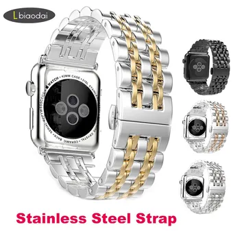 

Stainless Steel Strap for Apple Watch 5 band 42mm 38mm iWatch 5 band 44mm 40mm Metal Watchband bracelet Apple watch 5 4 3 21