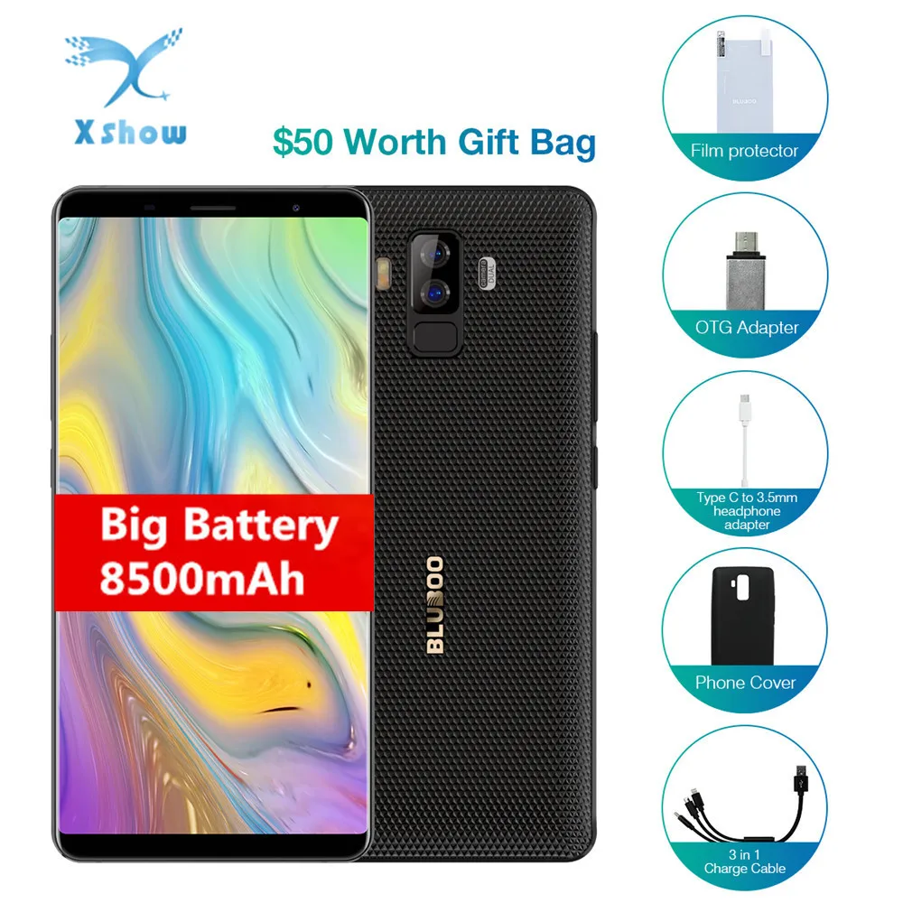 BLUBOO S3 смартфон с 6 дюймовым дисплеем восьмиядерным процессором MTK6750T ОЗУ 4 Гб ПЗУ 64