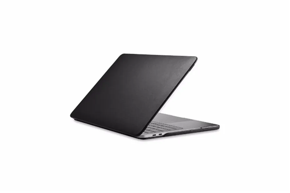 Icarer чехол для ноутбука Macbook Pro 13 15 дюймов тонкий чехол из искусственной кожи для Macbook Pro 15 13 сумка для ноутбука - Цвет: Black