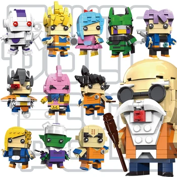 

Dragon Ball Figure Building Block Bricks Z Son Goku Vegeta Master Roshi Krillin Super Heroes Models Toys for Children Boys
