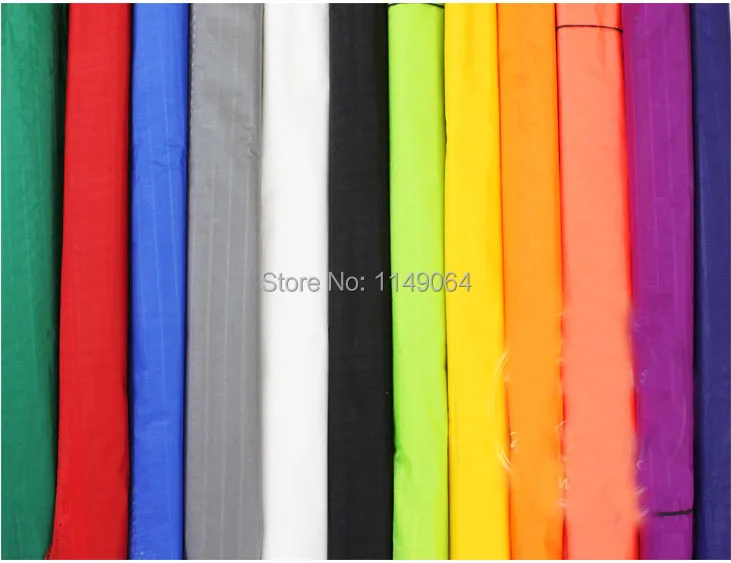 

freeshipping high quality kite fabric p40 ripstop nylon fabric for stunt kites1.5m x 2m various colors kitesurf outdoor toys