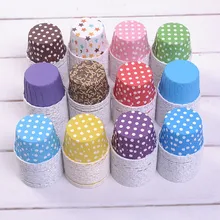 45*35 мм круглый горошек Бумага формочки для капкейков и маффинов выпечки чашки различных цветах детская игрушка в ванную вечерние свадебные сувениры Бумага вечерние поставки