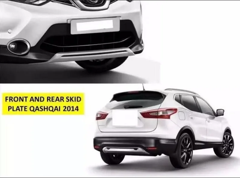 Авто Передняя и задняя опорная плита для nissan qashqai J11, ABS хром, 2 шт./лот