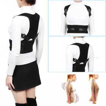 Spine Posture Corrector Protection Back Shoulder Band Humpback Back Pain Relief Brace Adjustable Adult Corset Body Health Care