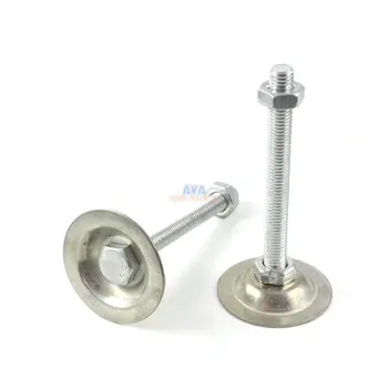 

4 Pieces 50mm Base M10*100mm Adjustable Lathe Leg Articulating Leveling Feet