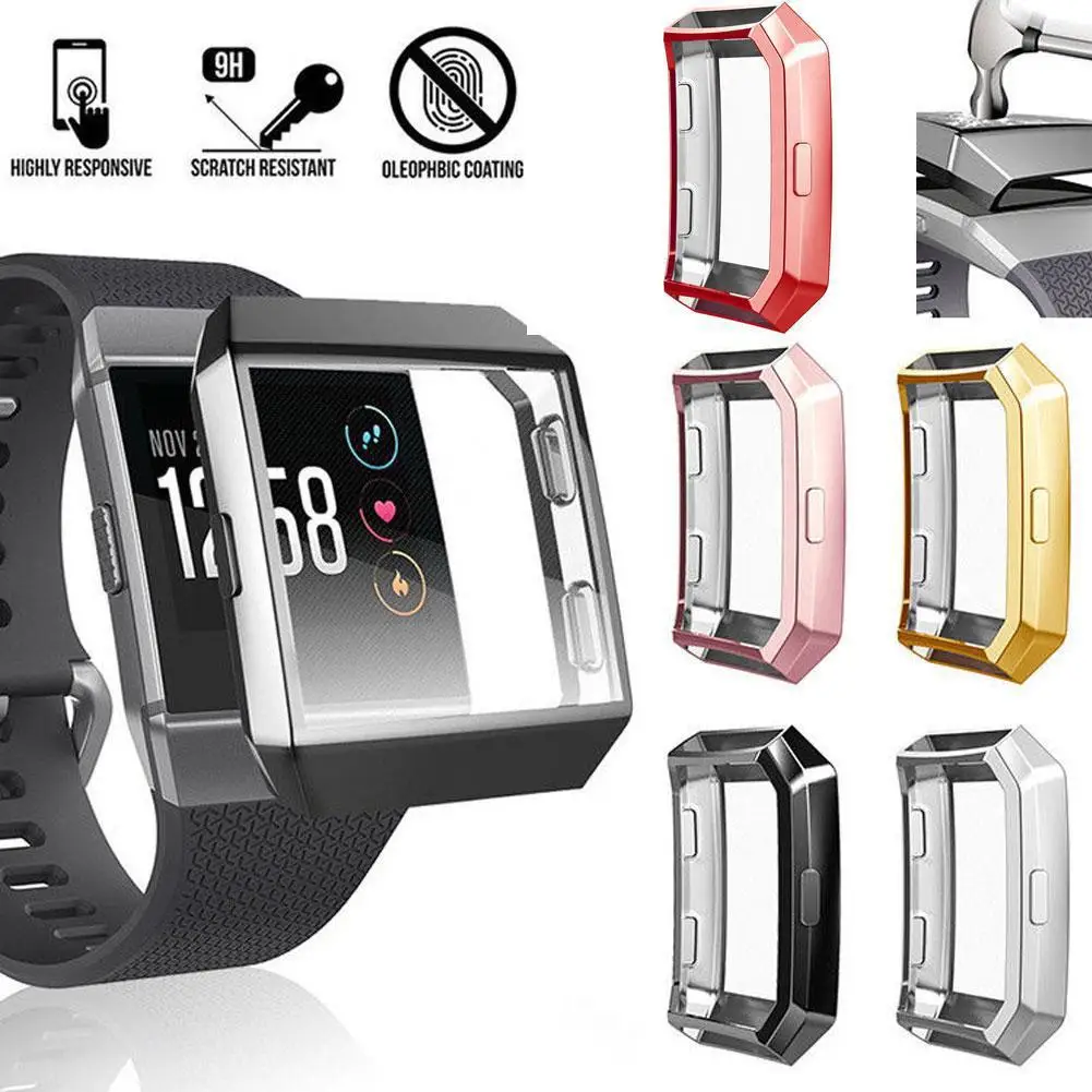 

Ultra-thin Soft TPU Screen Protector Case Cover for Fitbit Ionic Smart Watch Ultra-thin Soft TPU Screen