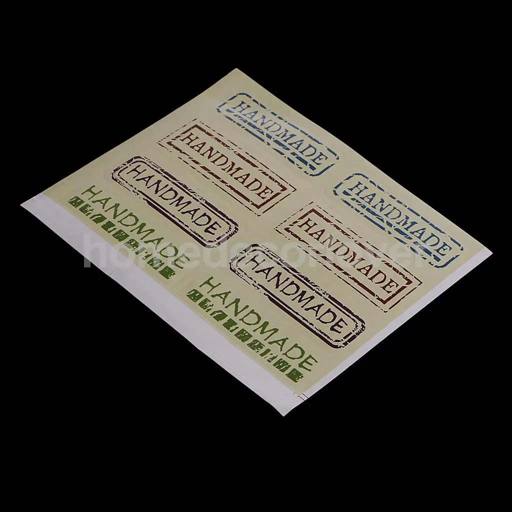 20 Sheets Sealing Sticker Wrap Paper Self Adhesive Sticker Paper Cookie Bags For Gift Giving Handmade Candy Soap Cookie	