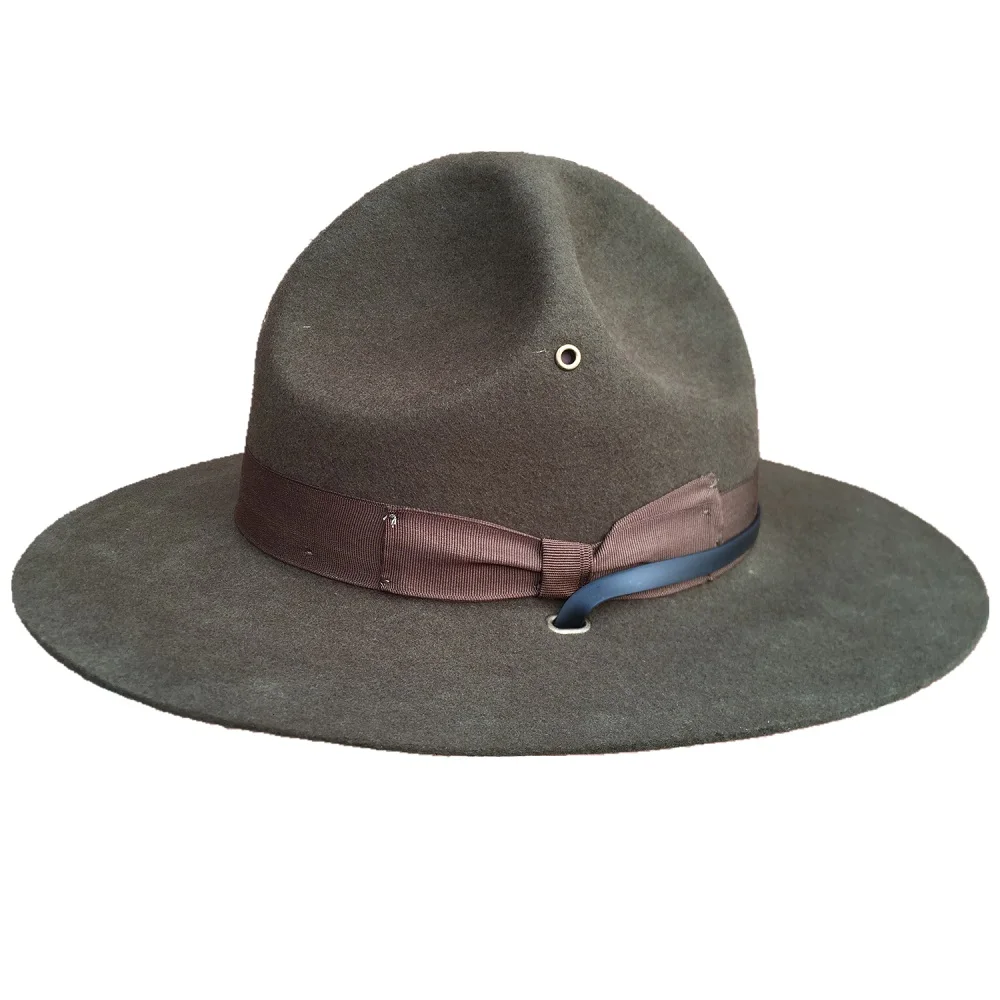 Wool Military Campaign Hat, Drill 