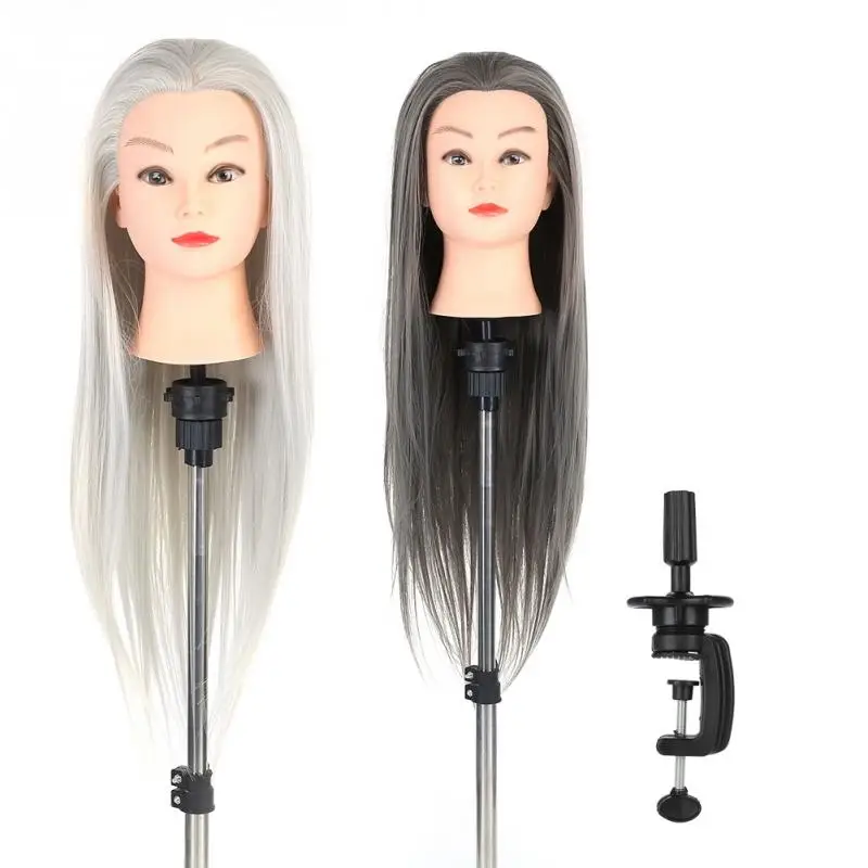 2 Colors Practice Head Mannequin Dolls Hair Salon Cosmetology