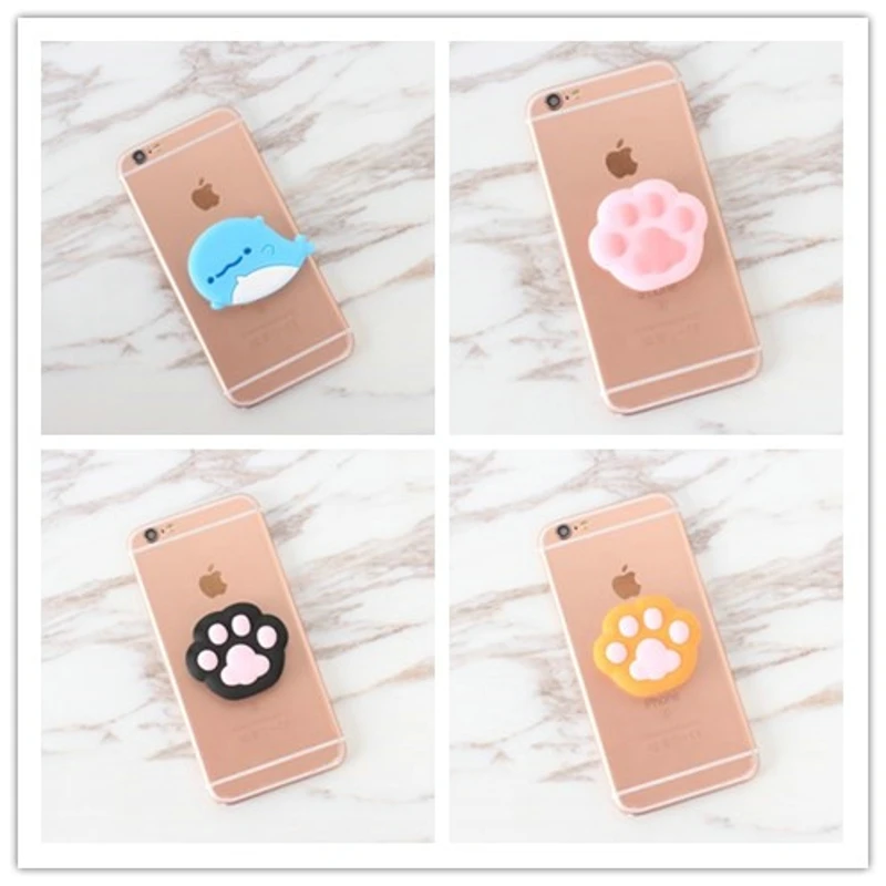 

Expanding air bag phone Stand cute cartoon cat paw Universal stretch socket mobile phone Holder for iphone 6s Samsung