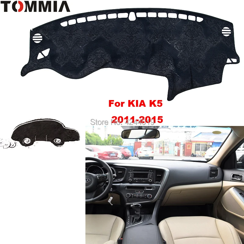 

TOMMIA Dashboard Cover Dash Mat for Car Sun Shade ANTI-UV Dash Pad Car Dashboard Mat For KIA K5 2011-2015