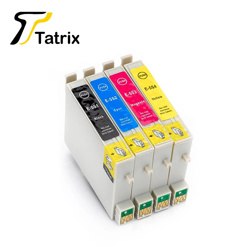 4 Color T0551 T0552 T0553 T0554 Ink cartridge T551 For Epson Stylus Photo Inkjet Cartridges