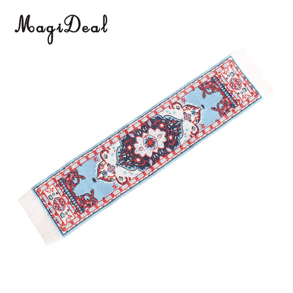 MagiDeal Colorful 1/12 Scale Silk Woven Rug Floor Coverings Carpet DollHouse Furniture Miniatures Toy for House Decor 8Kinds