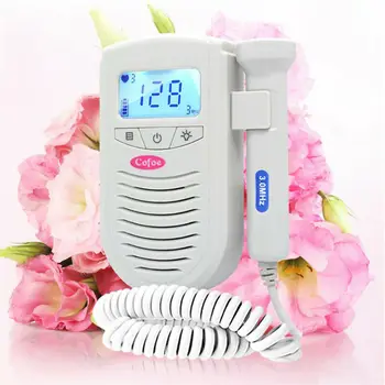 

Portable LCD Prenatal Fetal Doppler Baby Heartbeat Monitor Heart Rate Detector Household No Radiation For Pregnant Women