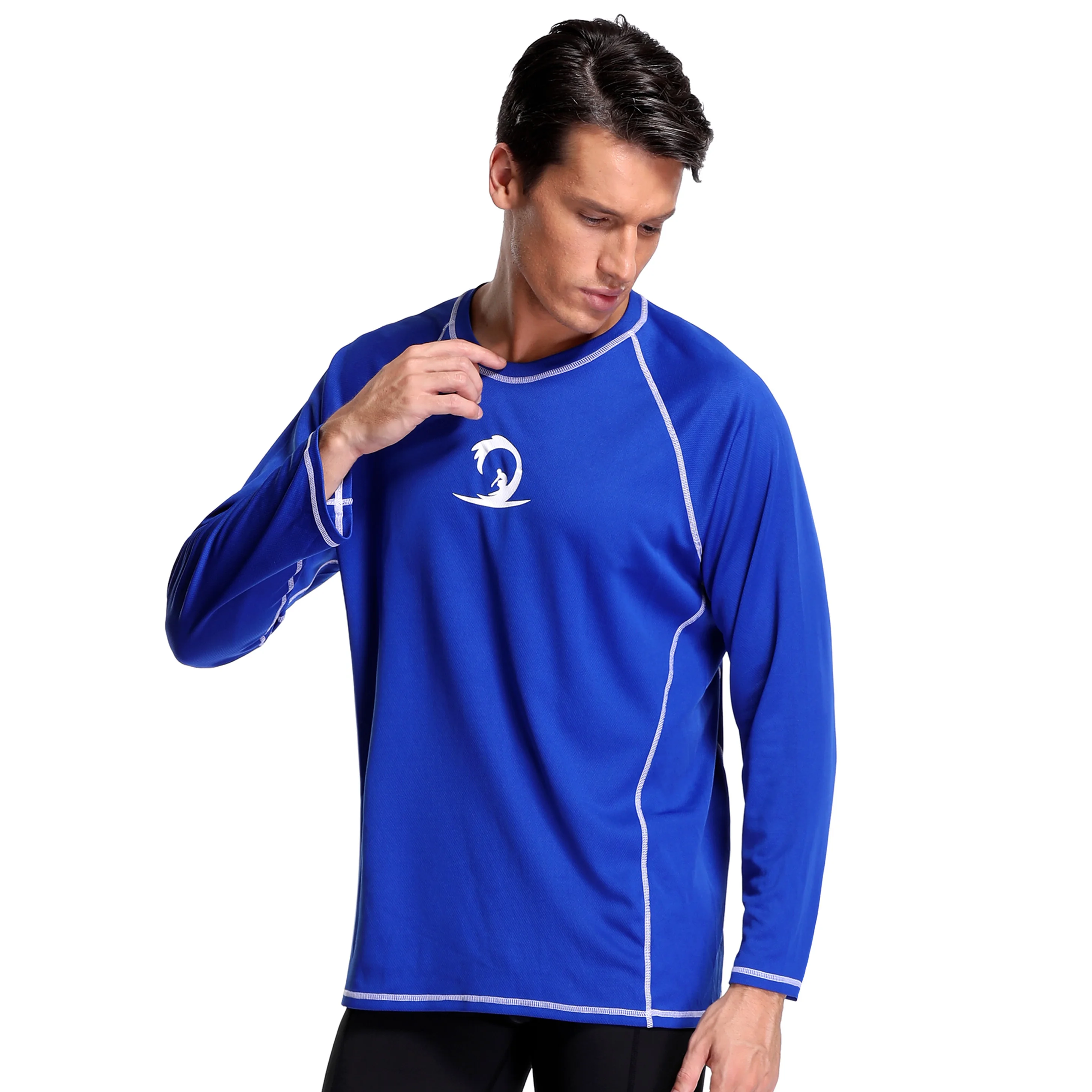 Мужская рубашка для дайвинга короткая с защитой от УФ лучей и принтом Rashguard Top UPF 50