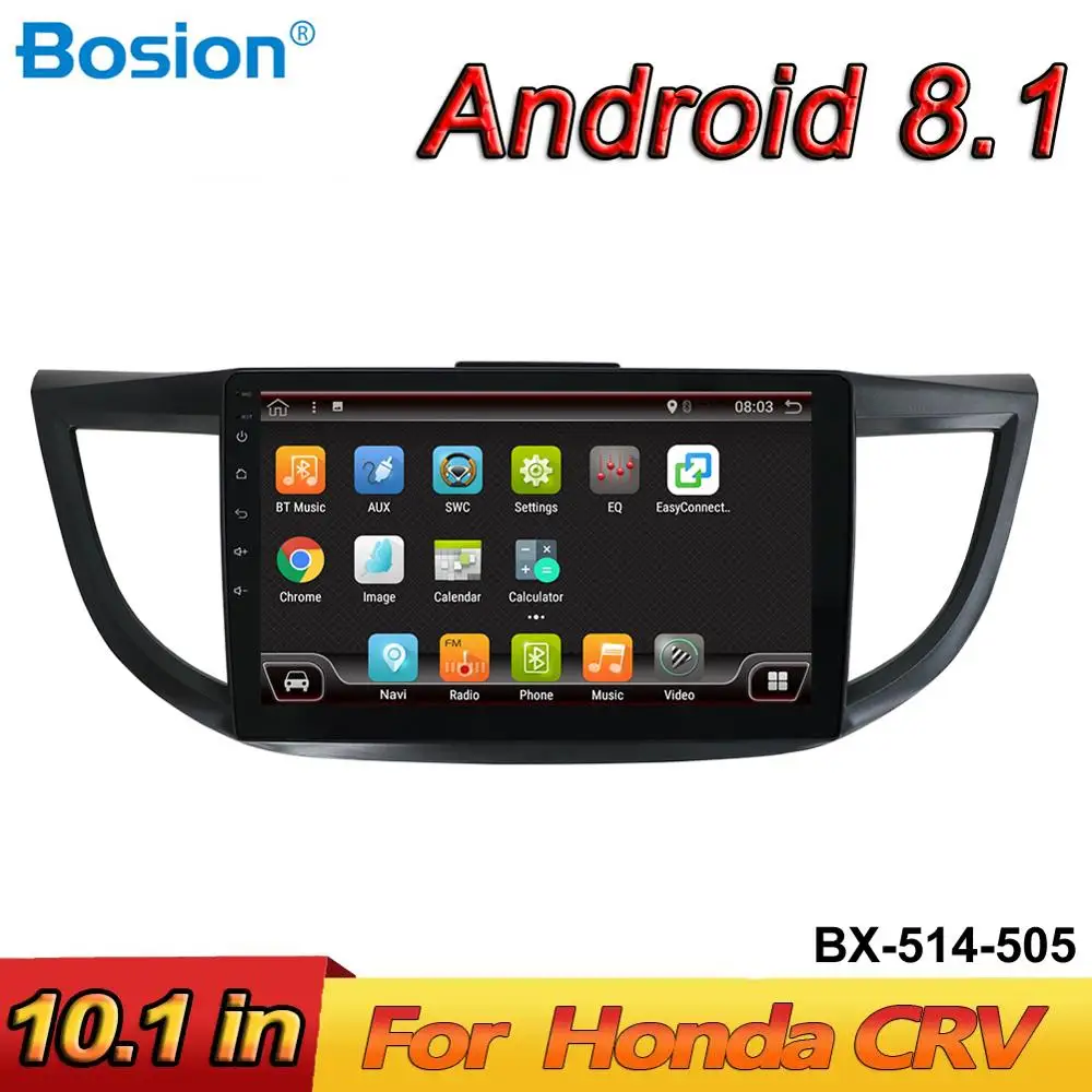 Sale Bosion Quad core Android 8.1 2din Car Radio Multimedia dvd gps player for Honda CRV CR-V 2011-2015 stereo navigation DSP 1G RAM 0