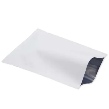 

2000pcs/lot 12cmx18cm White Open Top Matte Aluminum Foil Bag Vacuum Mylar Pouches Heat Seal Mask powder bag Factory wholesale
