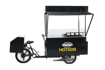

KN-T07C pedal and electric Hot Dog Bike street vending coffee bike with cheaper price