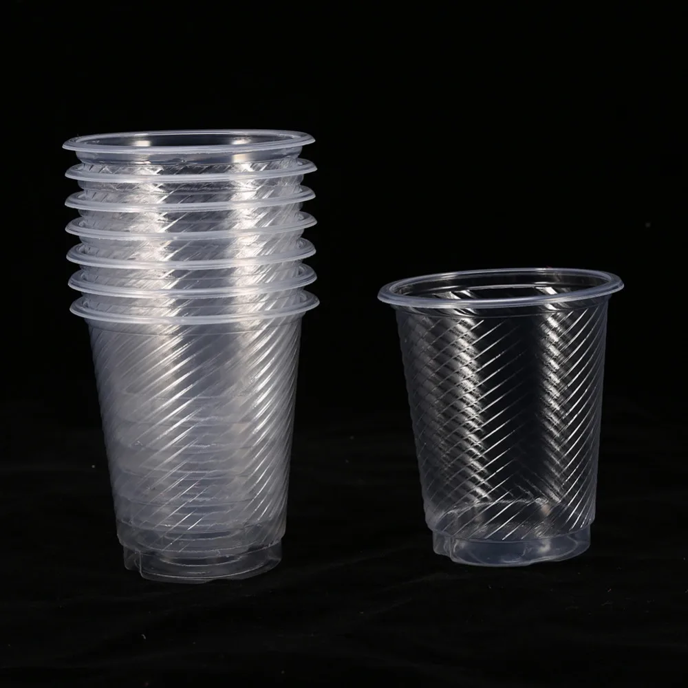 Buy 50Pc/Lot Clear Plastic Disposable Drink Cups New