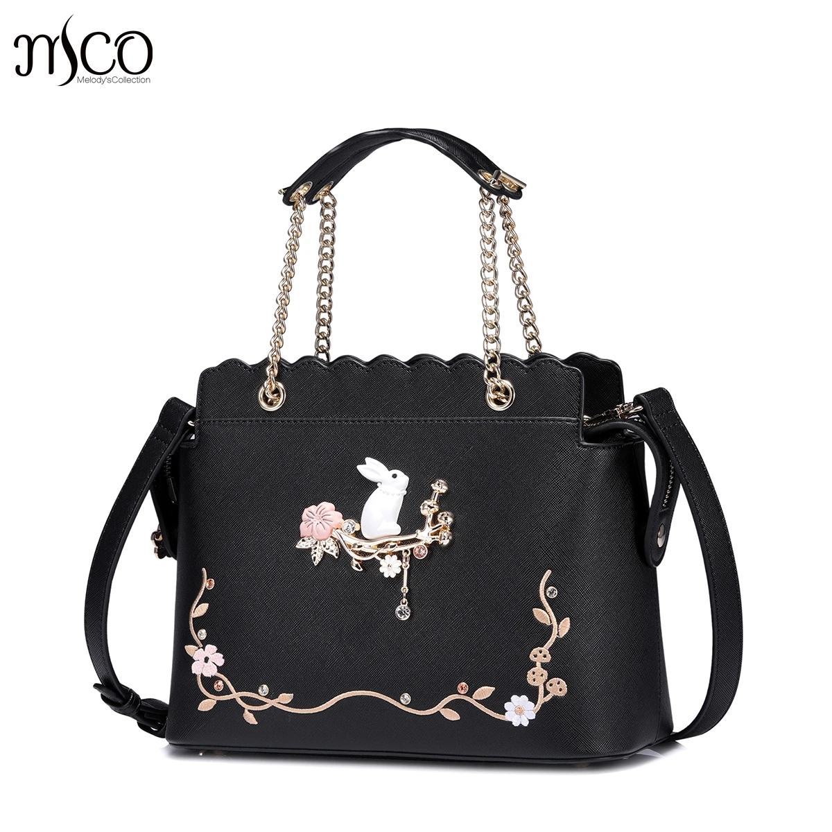 

Famous Designer luxury Floral Rabbit leather Shoulder Bag Satchel Handbag Retro Messenger Bag Clutch Shoulder Bags Bolsa Bag