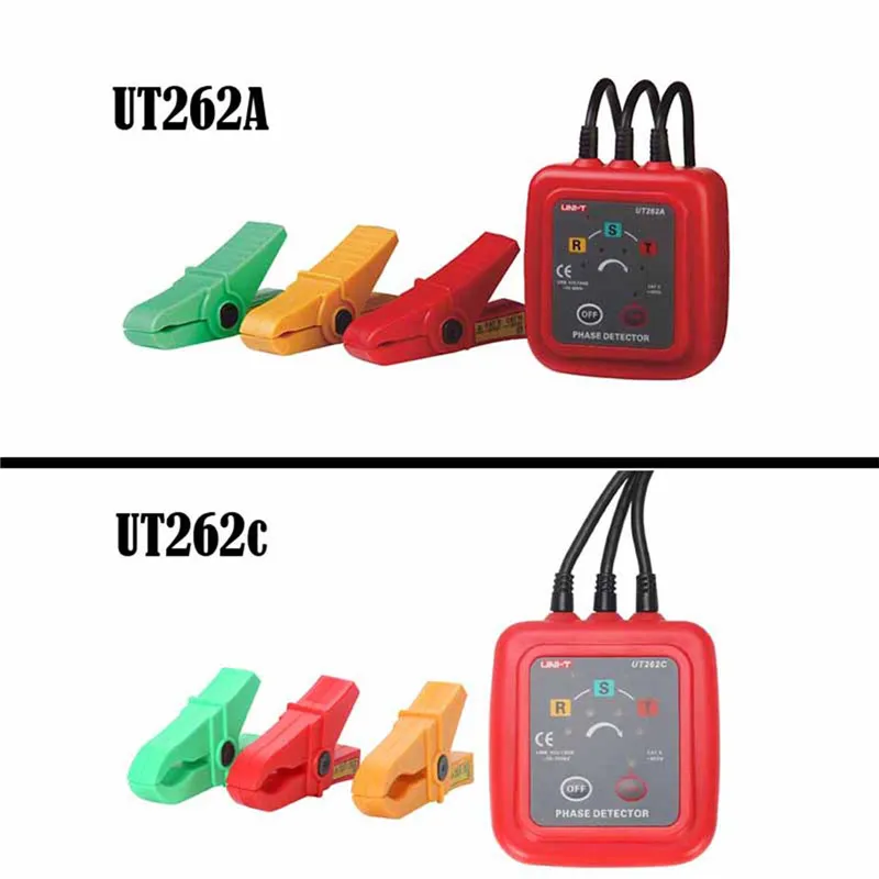 

Multimeter UNI-T UT262A UT262C Non-Contact 3 Phase Sequence Rotation Detectors Tester Current Meters multimeter LED Display Buzz