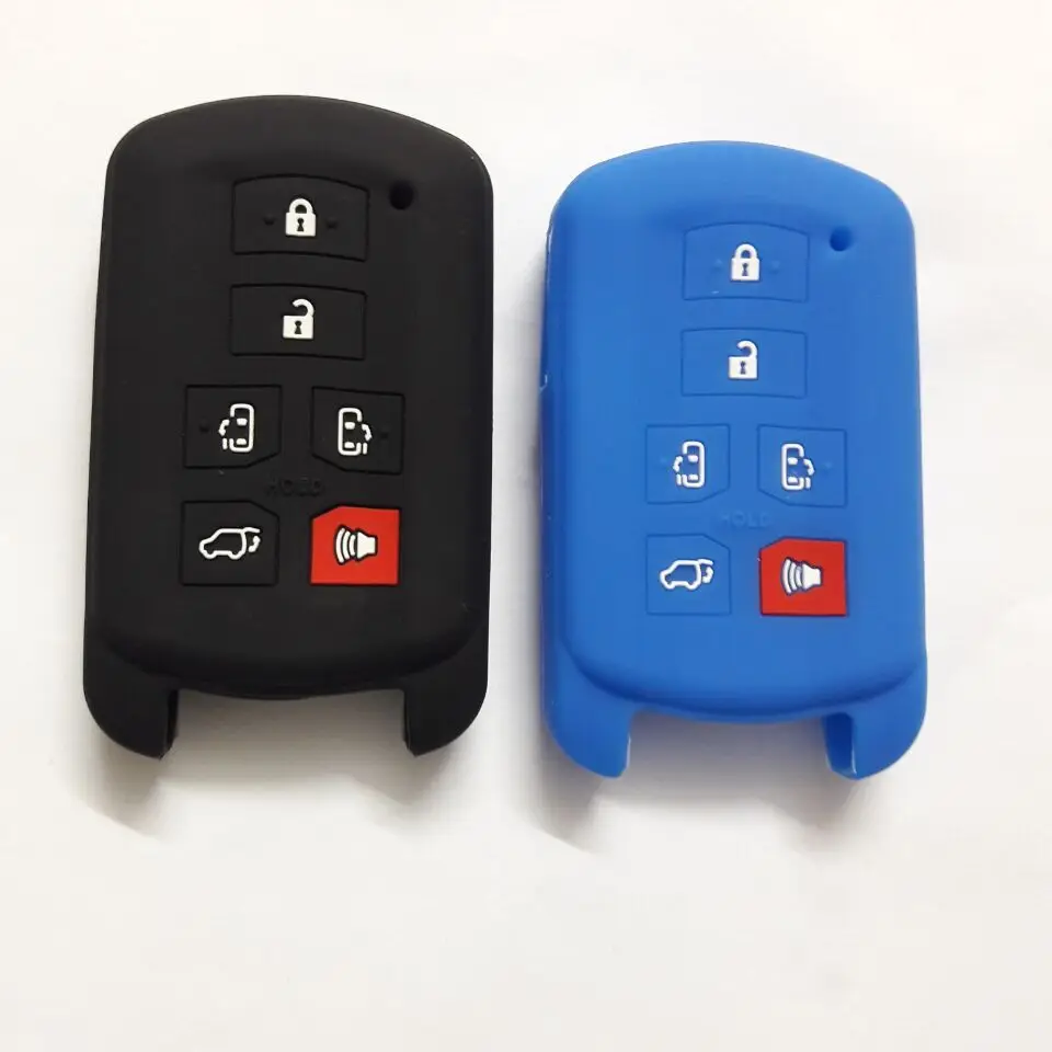 Smart Key защиты чехол резина для Toyota 6 КНОПКА брелок дистанционного держатель Sienna микроавтобус